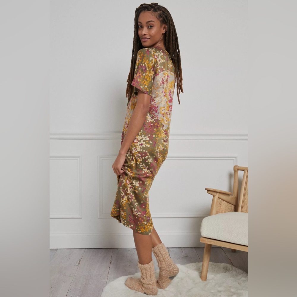 LN ANTHROPOLOGIE SHORELINE MIDI DRESS BY TINY (L) - Picture 3 of 6
